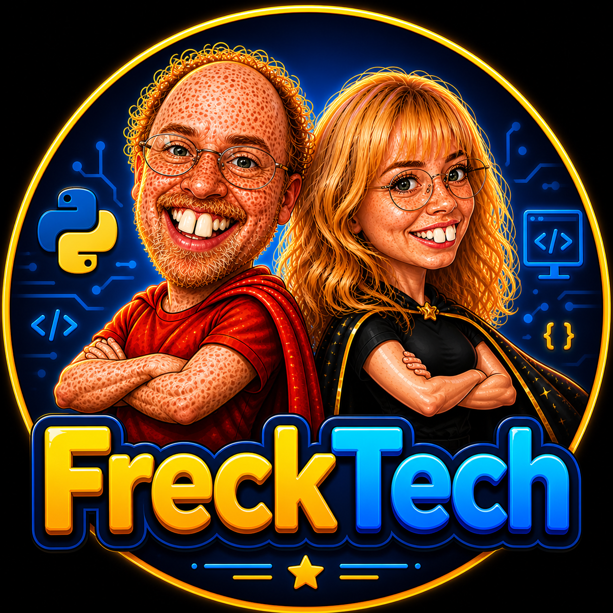 Caricature portrait of Jeffrey 'Freckleface' Cogswell.